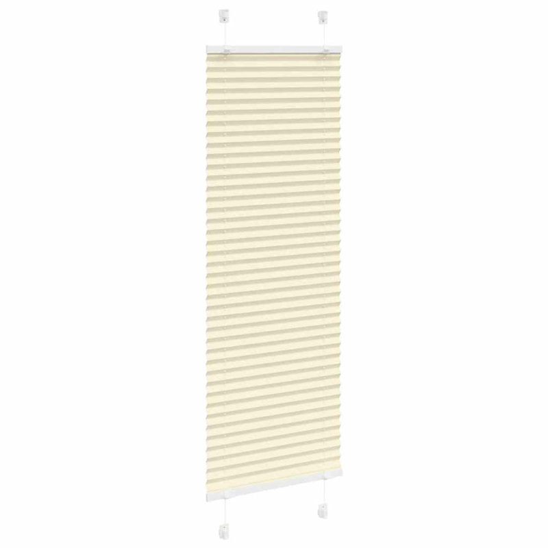 Room Darkening Pleated Shade, 45cmW x 100cmL, Cream