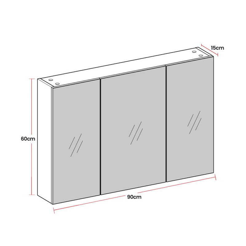 W H Medicine Cabinet Mirror