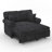 Chenille Chaise Lounge Sofa Bed With Removable Cushion-1238241495