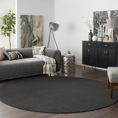 Tapis intérieur / extérieur noir Mullican Sandy