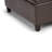 Harrison 36"W Upholstered Square Coffee Table Storage Ottoman with Split Lift Top-1296947186