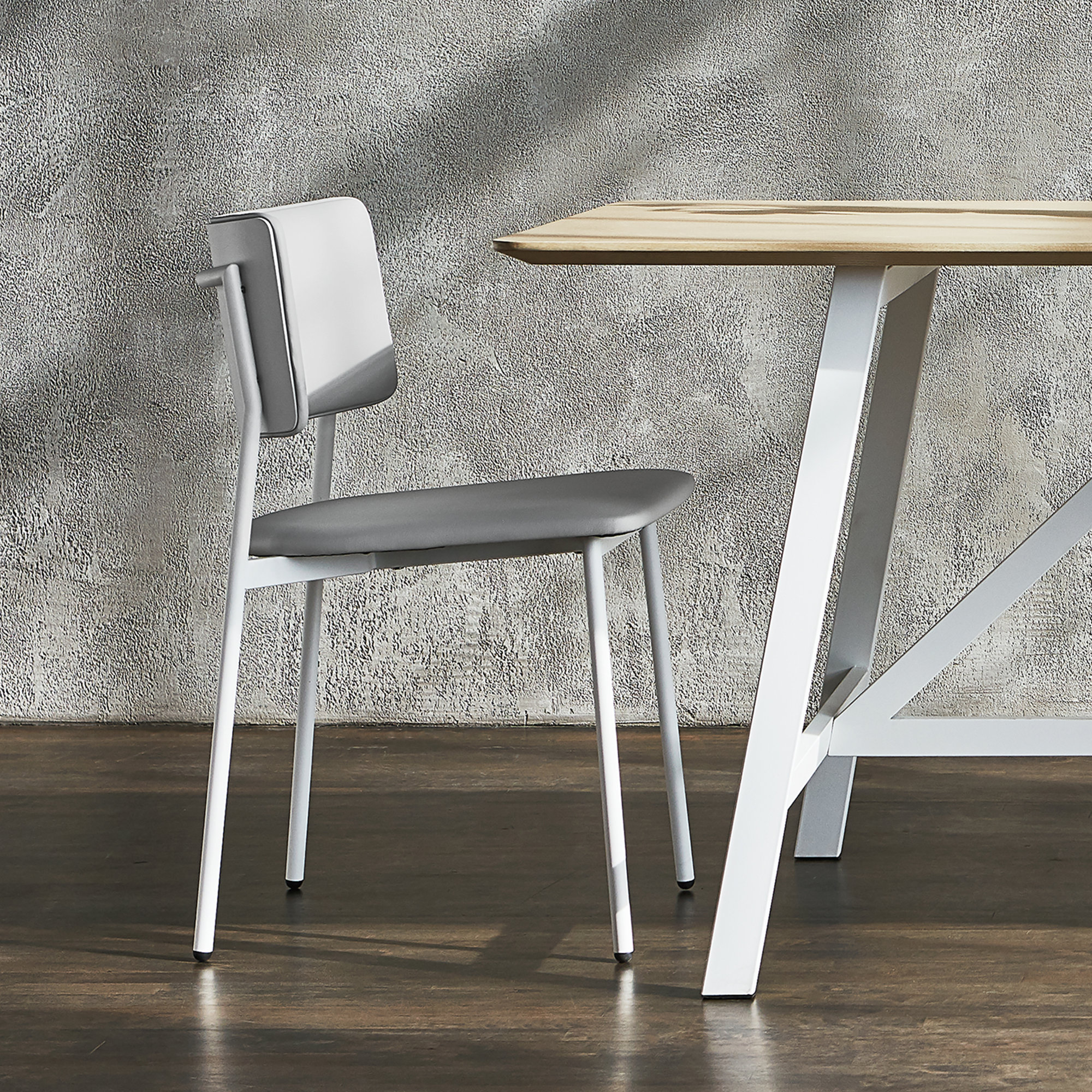 Signal Chair, Putty Putty Faux Leather, White