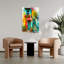 Art mural tropical coloré avec marches colorées-129151241