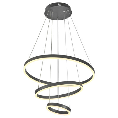 3 - Light Black LED Pendant