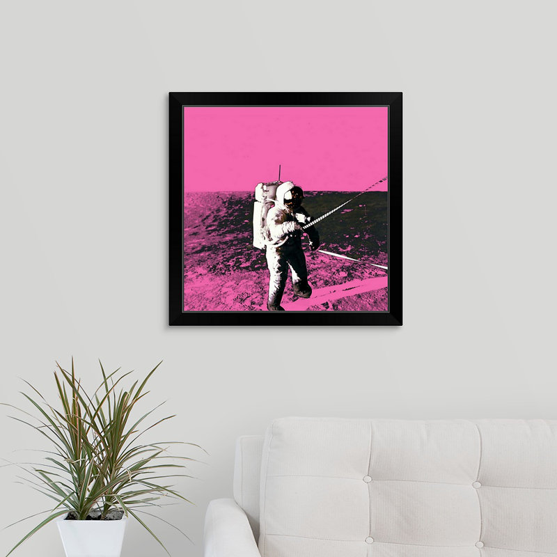 « spaces iii », reproduction d’art encadrée novogratz, H 23 po x l 23 po x P 1 po, Cadre noir