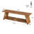63'' Solid Wood Entryway Bench with Storage, Long Farmhouse Dining Bench