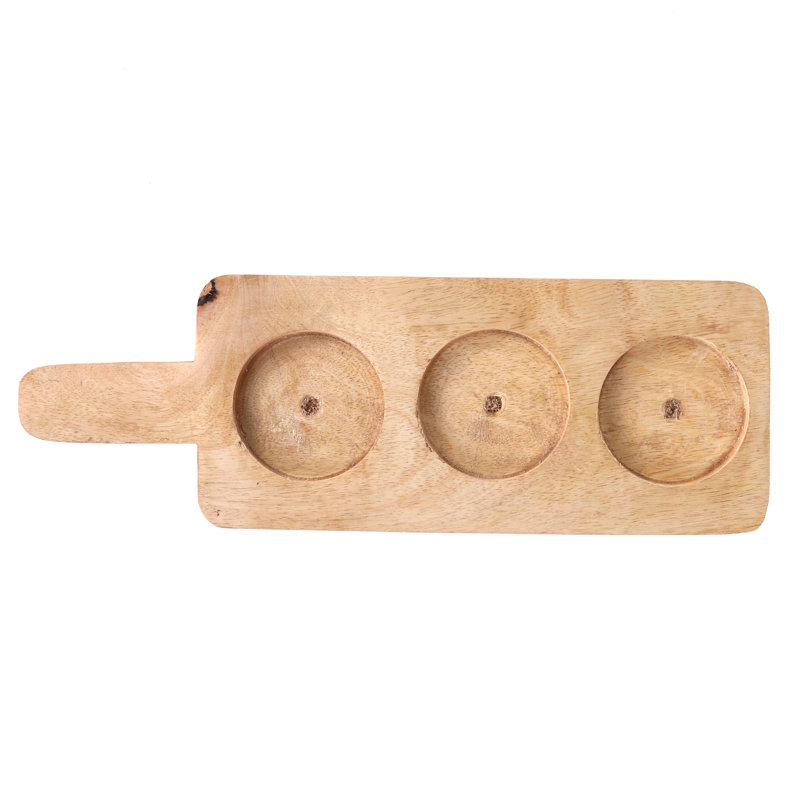 Union Rustic Annie-Jane Wood Divided Serving Dish