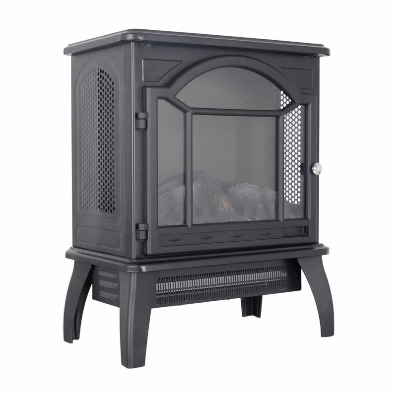 18" 3D Flame Electric Infrared Quartz Fireplace Stove With Remote Control