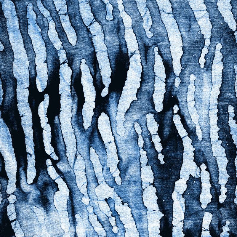 Indigo Teinture II Print by Sofia Fox, Image Brush Gel, 30" H x 30" W x 1.5" D