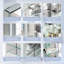 Armoire à pharmacie encastrée ou murale en aluminium avec miroir et étagère ouverte, dimensions : 60 po L x 36 po H-648476079-648476078