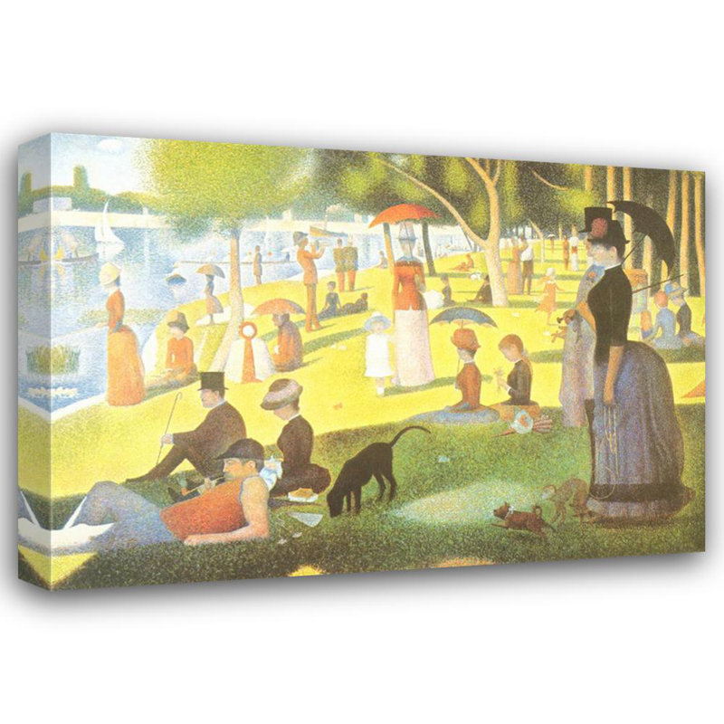 Un dimanche après-midi sur l'île de La Grande Jatte, H 34 po x l 48 po