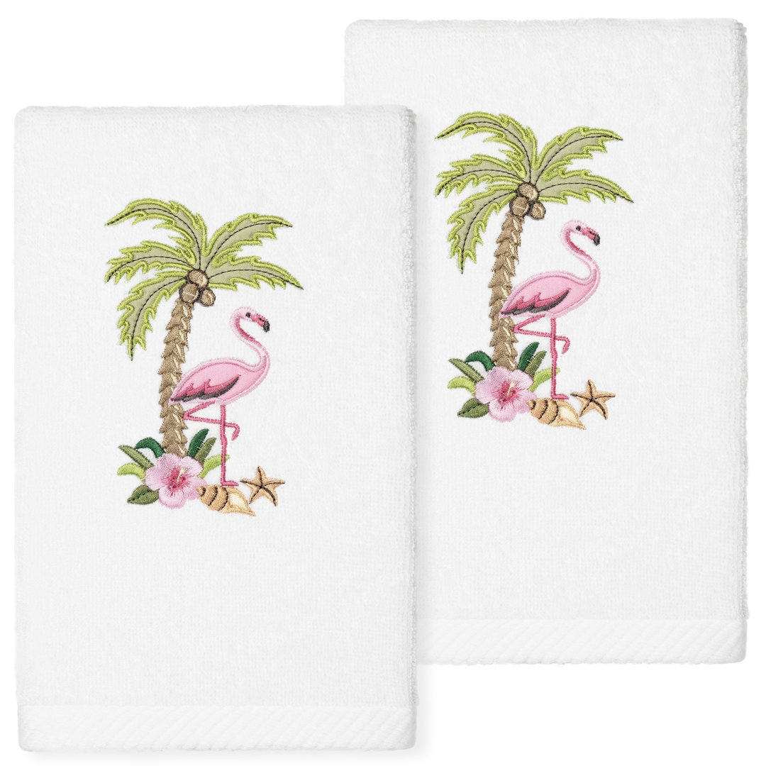 FLORA Turkish Cotton Hand Towel (Set of 2) Linum Home Textiles 