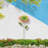 41"H Red And Green Garden Metal Flower Garden Stake-139985855