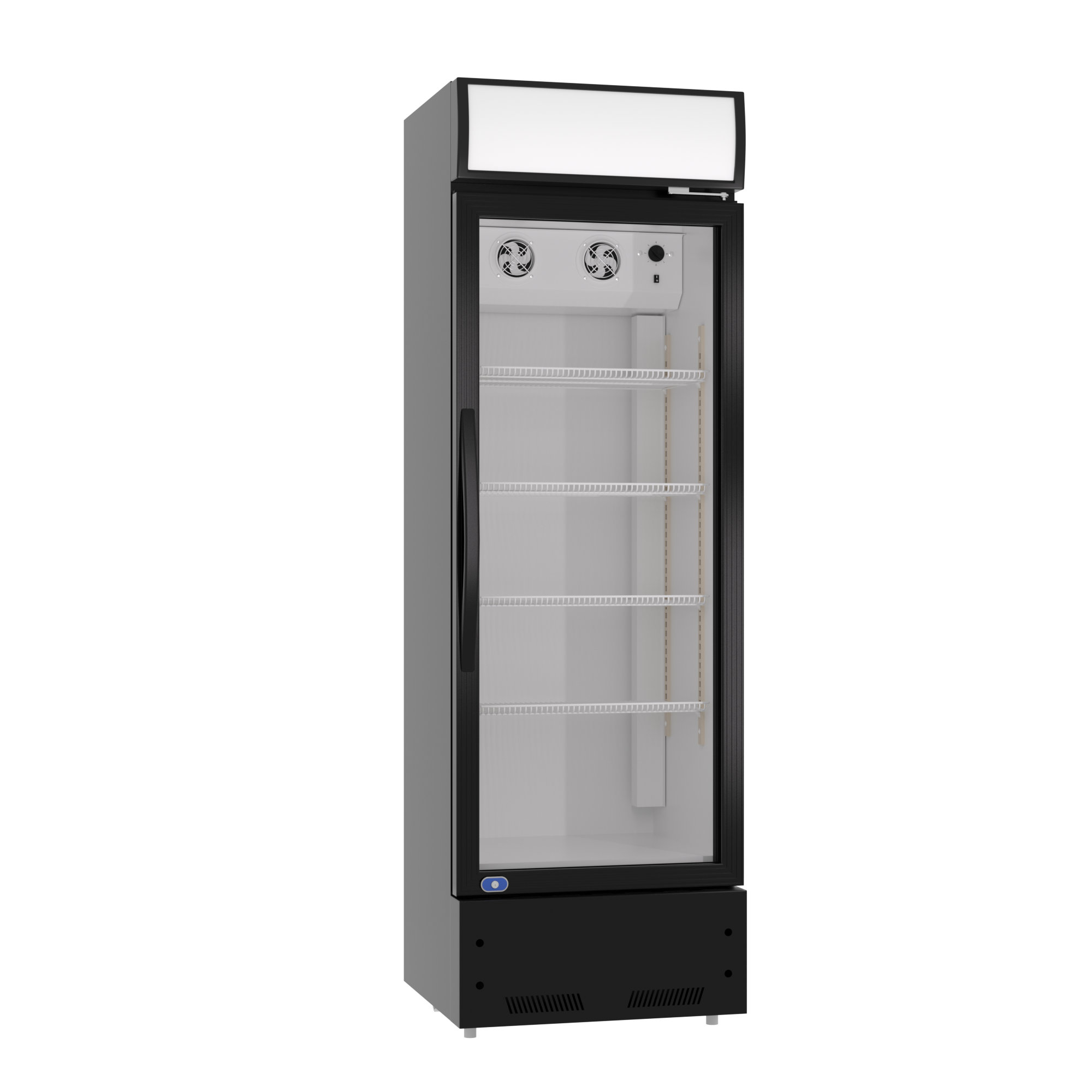 KICHKING 21.7'' Commercial Display Fridge with Glass Door, 8 Cu.ft