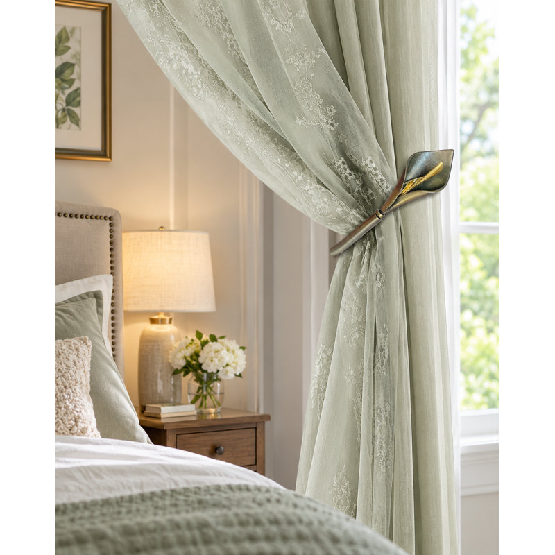 Antique Brass Curtain Holdbacks
