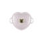 Le Creuset Cast Iron Traditional Heart Dish 1.25 Qt Peche Light Gold Heart Knob-400412652