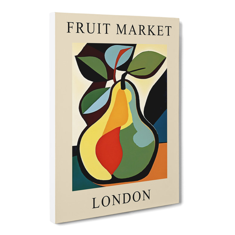 Pear London Fruit Market - Wrapped Canvas, 50cm H x 35cm W x 3cm D