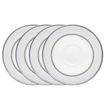 Noritake Brocato Set Of 4 Saucers, 6"
