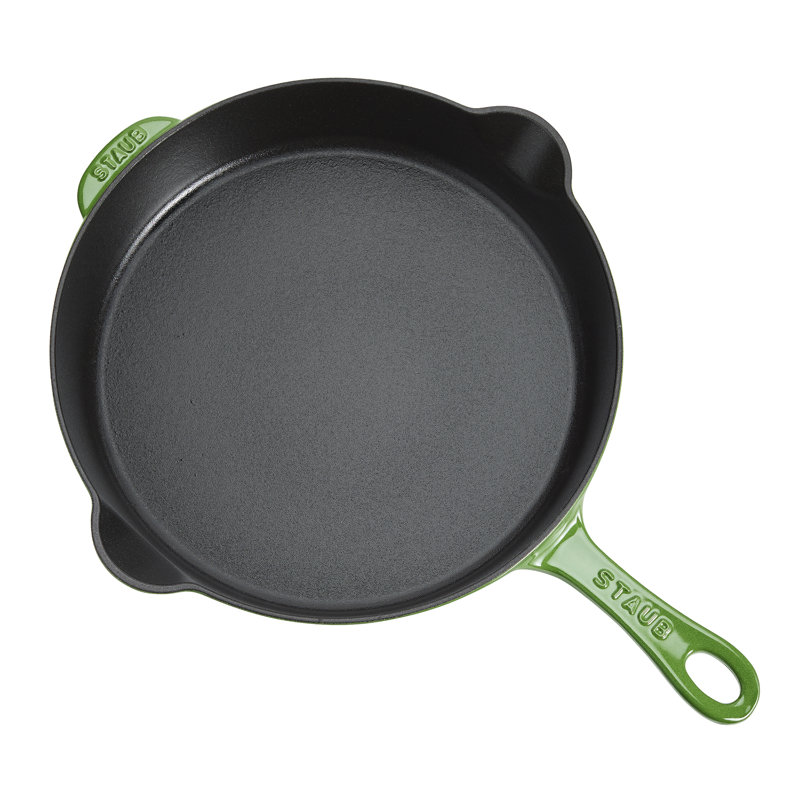 Staub Cast Iron 11-Inch Traditional Deep Skillet - Pistachio