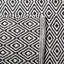 Tapis ivoire / bleu marine en coton tissé à plat Dryden-1616373639