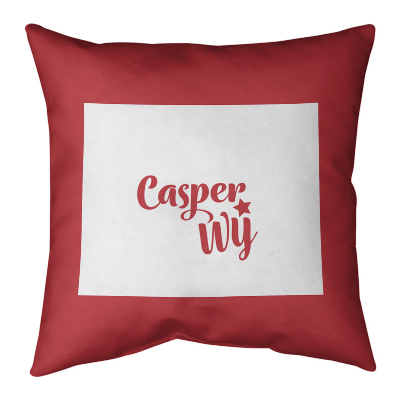 Housse de coussin vermont, Casper, 14 po x 14 po, Rouge