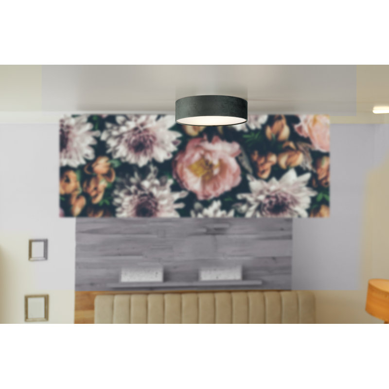 Ofra Acrylic Flush Mount, Grey