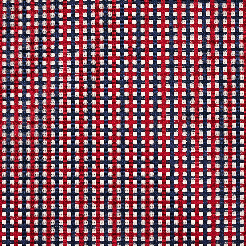 Crosstown Fabric, Red/Navy