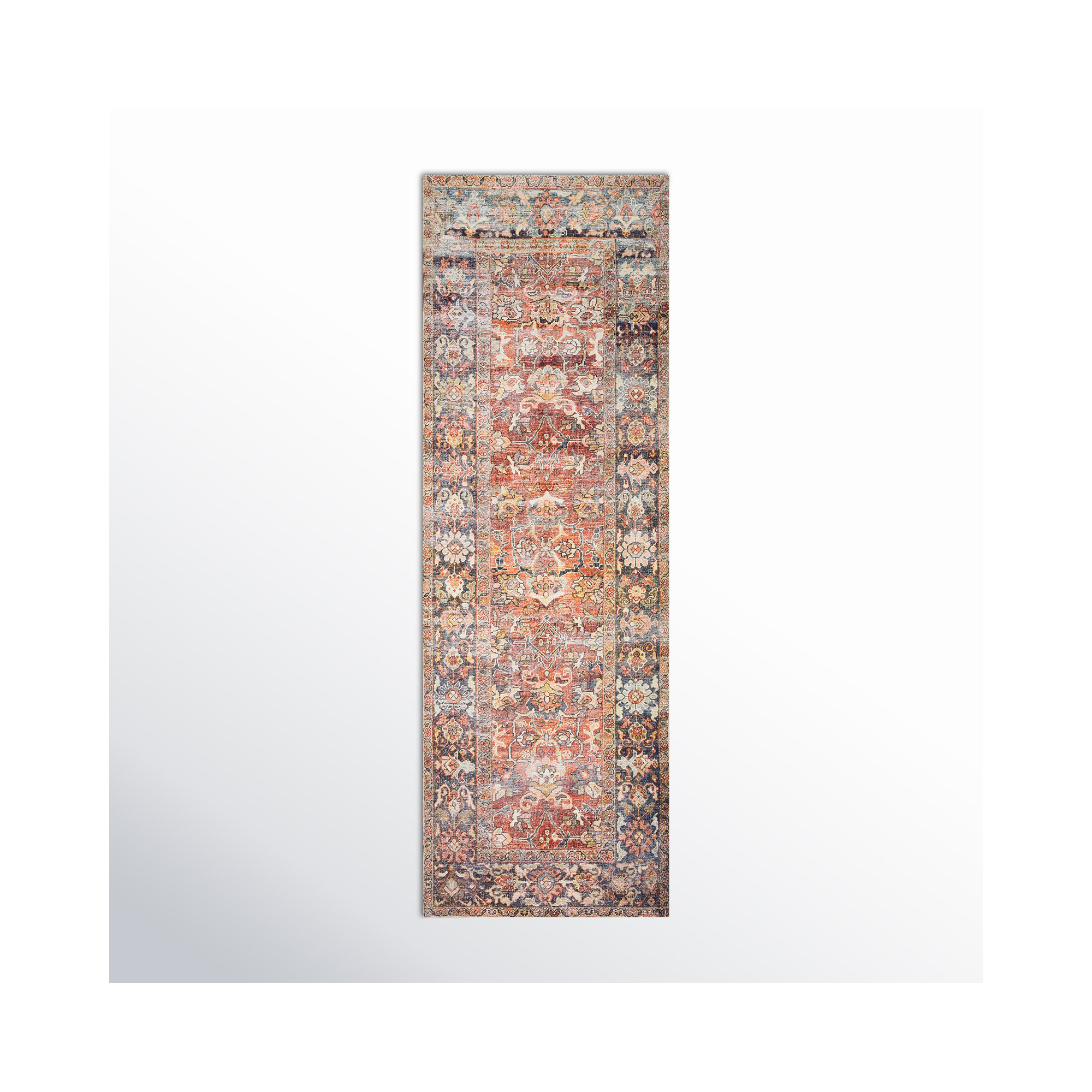 Portman Orange Rug, Runner 2'6" x 7'6"