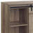 Grey Washed TV Stand With 2 Sliding Barn Doors