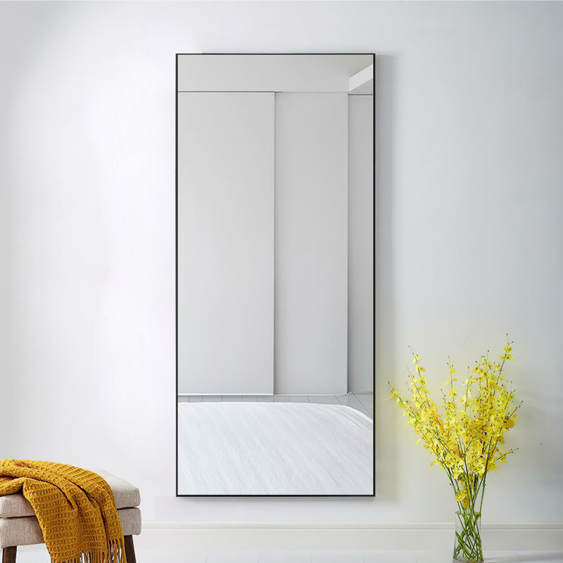 Miroir de salle de bain mural Talma, H 59 po x l 19 po, Noir
