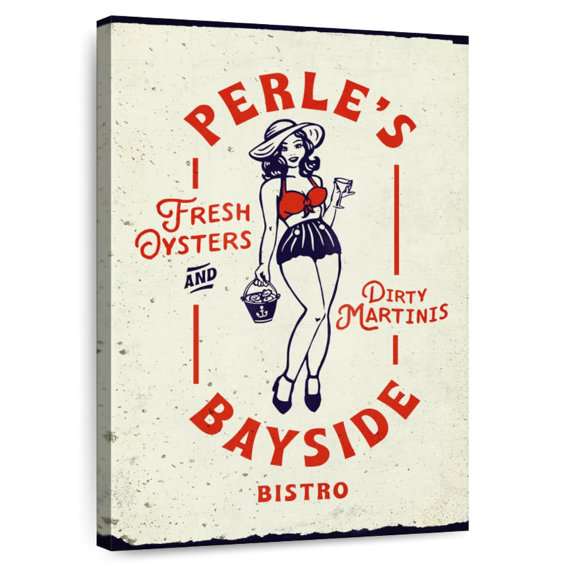 Enseigne Tergel Oyster Tin, H 12 po x l 8 po
