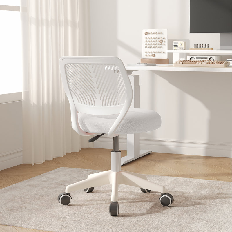 Blue Elephant Mesh Task Chair, White
