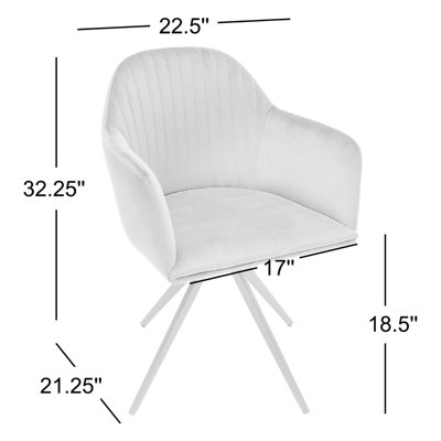 Chaise rembourrée en velours Skywalk