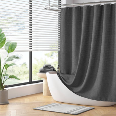 Arbor Waffle Shower Curtain