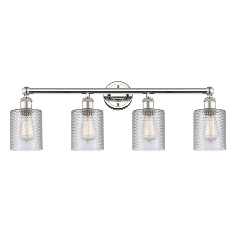 Karon 4 - Light Dimmable Vanity Light, Clear, Polished Nickel