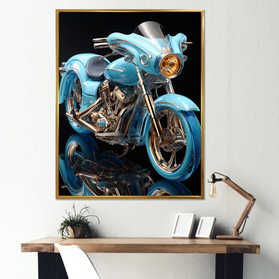 " Electric Blue Ride Scooter I "