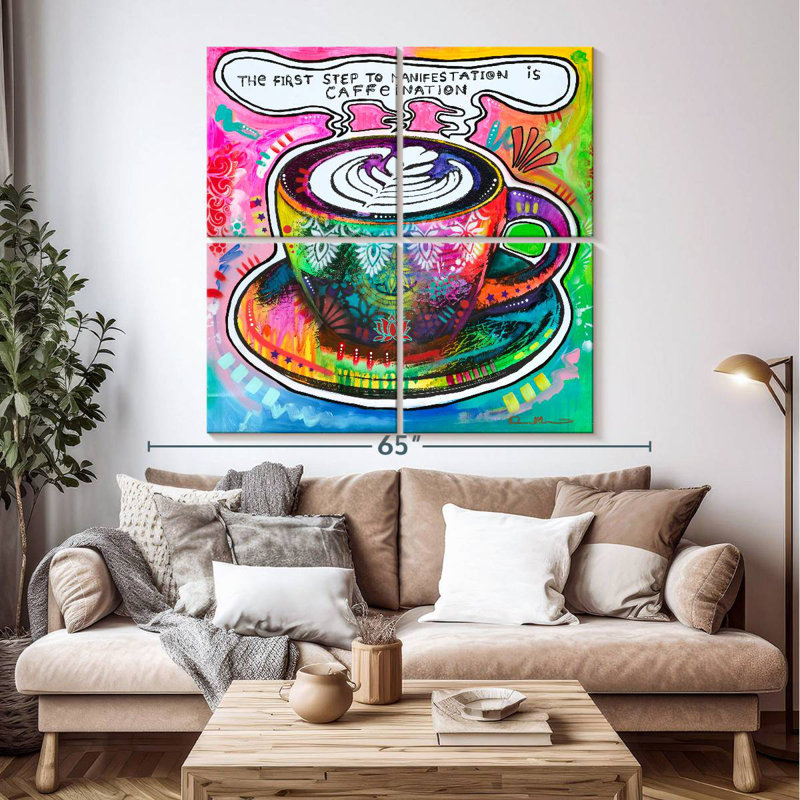 Ketti Caffeination, 50" H x 50" W