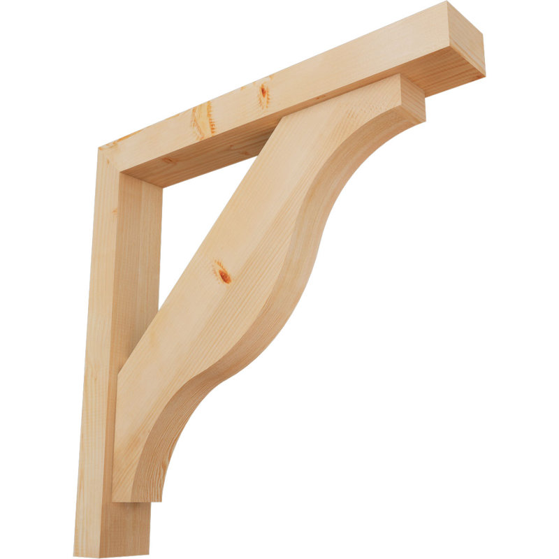 Support Funston Block avec support décalé, 38 x 38, Sapin Douglas de l 5 1/2 po (lisse)
