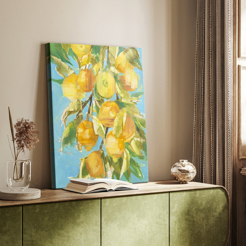 Joli citron - Cavas enveloppés de galerie, H 48 po x l 32 po