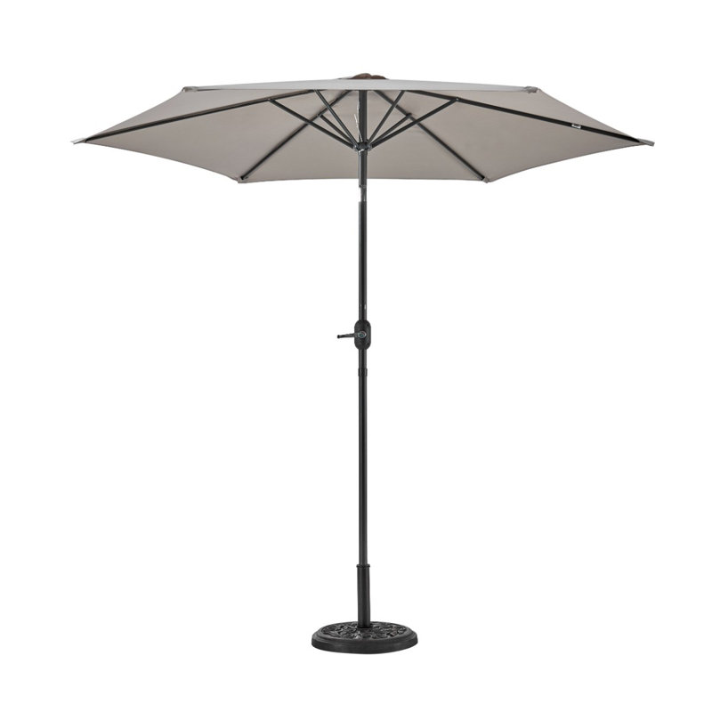 Telfair 270cm Market Parasol, Grey
