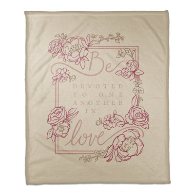 Be Devoted Throw Blanket