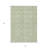 5' X 8' Artichoke Green And Ivory Geometric Washable Indoor Outdoor Area Rug-125213359