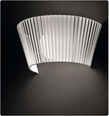 Ribbon 1 - Light Flush Mounted Sconce, Matte Black, Black