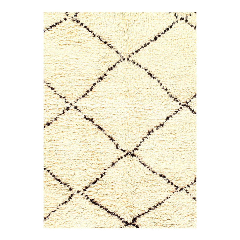 Geometric Area Rug in Beige