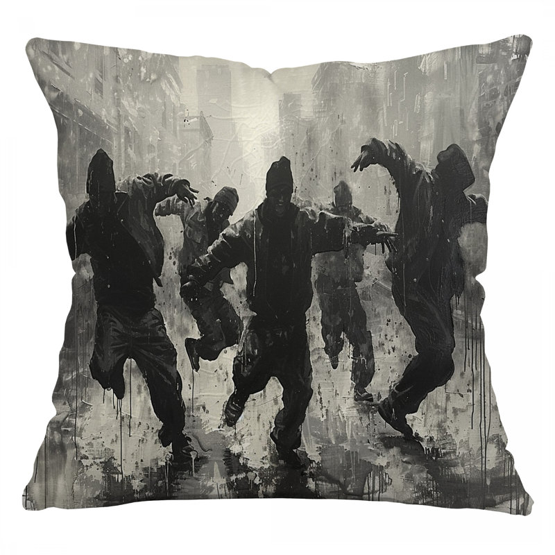 Coussin Dance Crew, coussins en sergé de coton Performance, H 18 po x l 18 po
