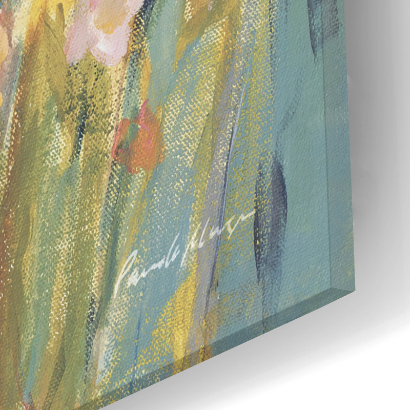 Art mural en verre Winston Porter «Wildflower Meadow Neutral» par Pamela Munger, H 24 po x l 16 po x P 0,2 po