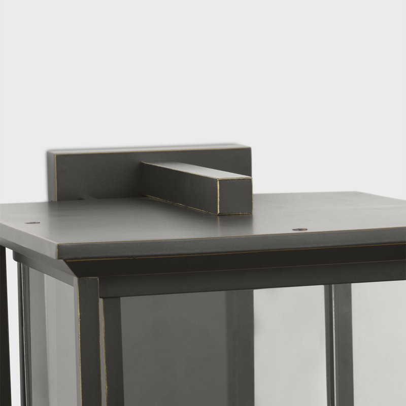 Audley Extra Large Lantern from Generation Lighting , Textured Black, Transparent