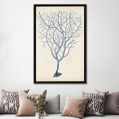 « indigo corail iii », reproduction d’impression sur toile tendue