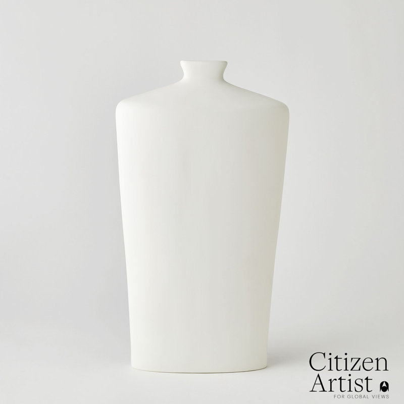 Terzo Handmade Ceramic Table Vase, 23" H x 12.5" W x 4.5" D
