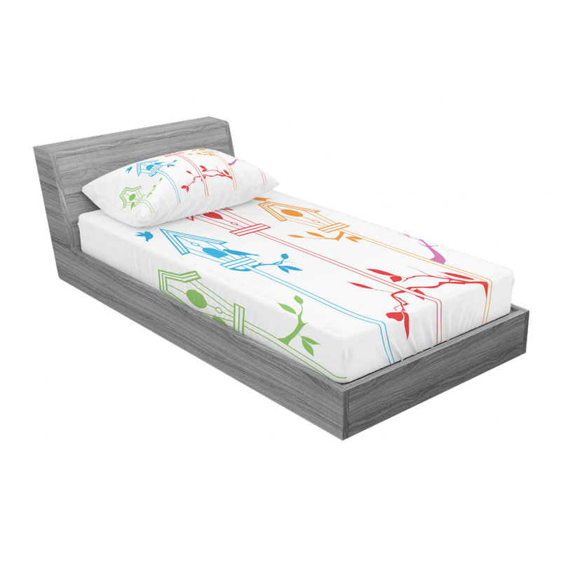 Microfiber Sheet Set, Twin XL Sheet Set with Fitted Sheet